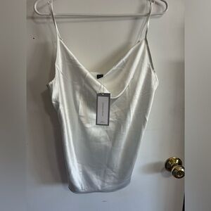 NWT white silky blouse